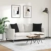 Sofa Pagalvės 2 pcs Juoda 50 x 50 cm audinys