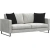 Sofa Pagalvės 2 pcs Juoda 50 x 50 cm audinys