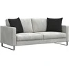 Sofa Pagalvės 2 pcs Juoda 50 x 50 cm audinys