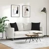 Sofa Pagalvės 2 pcs Juoda 50 x 50 cm audinys