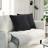 Sofa Pagalvės 2 pcs Juoda 50 x 50 cm Kordūrinis audinys