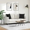 Sofa Pagalvės 2 pcs Juoda 50 x 50 cm Kordūrinis audinys