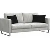 Sofa Pagalvės 2 pcs Juoda 60 x 40 cm audinys