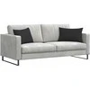 Sofa Pagalvės 2 pcs Juoda 60 x 40 cm audinys