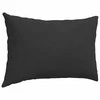 Sofa Pagalvės 2 pcs Juoda 60 x 40 cm audinys
