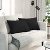 Sofa Pagalvės 2 pcs Juoda 60 x 40 cm audinys
