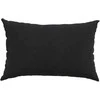 Sofa Pagalvės 2 pcs Juoda 60 x 40 cm Kordūrinis audinys