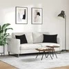 Sofa Pagalvės 2 pcs Juoda 60 x 40 cm Kordūrinis audinys