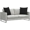 Sofa Pagalvės 2 pcs Juoda 60 x 60 cm audinys