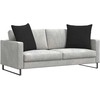 Sofa Pagalvės 2 pcs Juoda 60 x 60 cm audinys