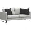 Sofa Pagalvės 2 pcs Juoda 70 x 50 cm audinys