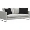 Sofa Pagalvės 2 pcs Juoda 70 x 50 cm audinys
