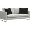 Sofa Pagalvės 2 pcs Juoda 70 x 50 cm Kordūrinis audinys