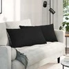 Sofa Pagalvės 2 pcs Juoda 80 x 40 cm audinys