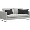 Sofa Pagalvės 2 pcs Juoda 80 x 40 cm audinys