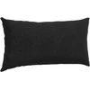 Sofa Pagalvės 2 pcs Juoda 80 x 40 cm Kordūrinis audinys