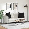 Sofa Pagalvės 2 pcs Juoda 80 x 80 cm audinys