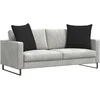 Sofa Pagalvės 2 pcs Juoda 80 x 80 cm audinys