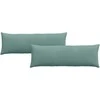 Sofa Pagalvės 2 pcs Jūrinė žalia 120 x 40 cm Kordūrinis audinys