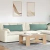 Sofa Pagalvės 2 pcs Jūrinė žalia 120 x 40 cm Kordūrinis audinys