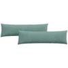 Sofa Pagalvės 2 pcs Jūrinė žalia 145 x 40 cm Kordūrinis audinys