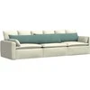Sofa Pagalvės 2 pcs Jūrinė žalia 200 x 40 cm Kordūrinis audinys