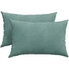 Sofa Pagalvės 2 pcs Jūrinė žalia 60 x 40 cm Kordūrinis audinys