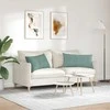 Sofa Pagalvės 2 pcs Jūrinė žalia 80 x 40 cm Kordūrinis audinys