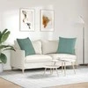 Sofa Pagalvės 2 pcs Jūrinė žalia 80 x 80 cm Kordūrinis audinys