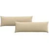 Sofa Pagalvės 2 pcs Kreminė 120 x 40 cm audinys