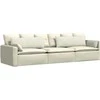 Sofa Pagalvės 2 pcs Kreminė 120 x 40 cm Kordūrinis audinys