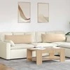 Sofa Pagalvės 2 pcs Kreminė 120 x 40 cm audinys