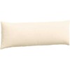 Sofa Pagalvės 2 pcs Kreminė 120 x 40 cm Kordūrinis audinys