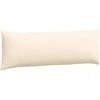 Sofa Pagalvės 2 pcs Kreminė 120 x 40 cm Kordūrinis audinys