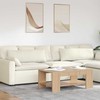 Sofa Pagalvės 2 pcs Kreminė 120 x 40 cm Kordūrinis audinys