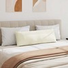 Sofa Pagalvės 2 pcs Kreminė 120 x 40 cm Kordūrinis audinys