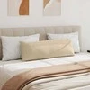 Sofa Pagalvės 2 pcs Kreminė 120 x 40 cm audinys