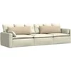 Sofa Pagalvės 2 pcs Kreminė 120 x 40 cm audinys