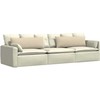 Sofa Pagalvės 2 pcs Kreminė 120 x 40 cm audinys