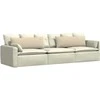 Sofa Pagalvės 2 pcs Kreminė 120 x 40 cm audinys