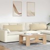 Sofa Pagalvės 2 pcs Kreminė 120 x 40 cm audinys
