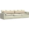 Sofa Pagalvės 2 pcs Kreminė 145 x 40 cm audinys