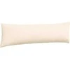 Sofa Pagalvės 2 pcs Kreminė 145 x 40 cm Kordūrinis audinys