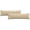 Sofa Pagalvės 2 pcs Kreminė 145 x 40 cm audinys