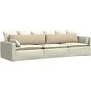Sofa Pagalvės 2 pcs Kreminė 145 x 40 cm audinys