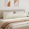 Sofa Pagalvės 2 pcs Kreminė 200 x 40 cm Kordūrinis audinys