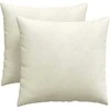 Sofa Pagalvės 2 pcs Kreminė 45 x 45 cm Kordūrinis audinys