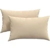 Sofa Pagalvės 2 pcs Kreminė 50 x 30 cm audinys
