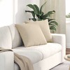 Sofa Pagalvės 2 pcs Kreminė 50 x 50 cm audinys