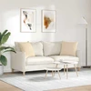 Sofa Pagalvės 2 pcs Kreminė 50 x 50 cm audinys